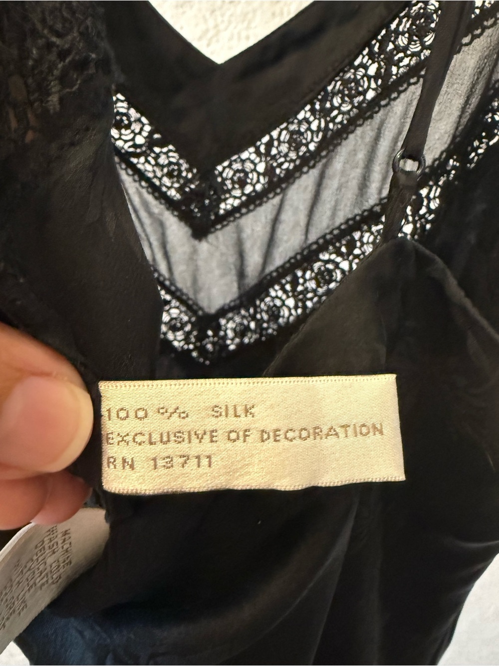 Valerie Stevens 100% Silk Black Lace Maxi Slip Dress Small Vintage - Picture 6 of 6